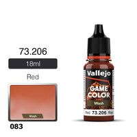 VAL73206 GAME COLOUR WASH RED 18ML