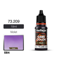 VAL73209 GAME COLOUR WASH VIOLET 18ML