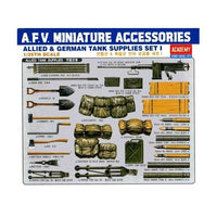 ACA1382 1/35 ALLIED & GERMAN TANK SUPPLIES SET 1