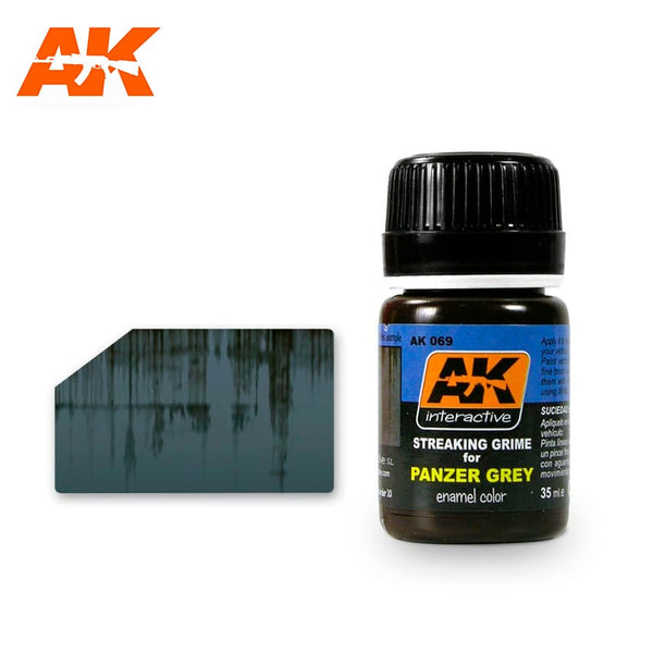 AK069 AK Interactive STREAKING GRIME PANZER GREY 35ML