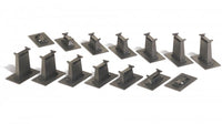 BAC44871 N SCALE 16-PIECE EZ TRACK GRADUATED PIER SET