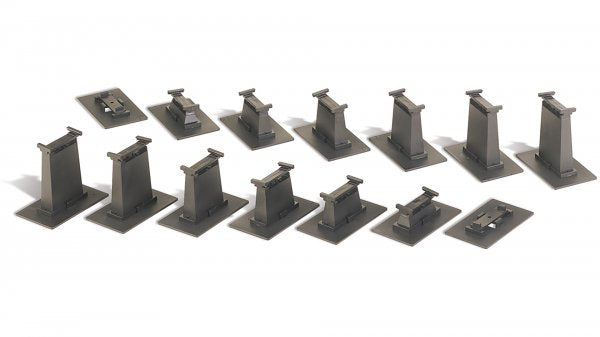 BAC44871 N SCALE 16-PIECE EZ TRACK GRADUATED PIER SET