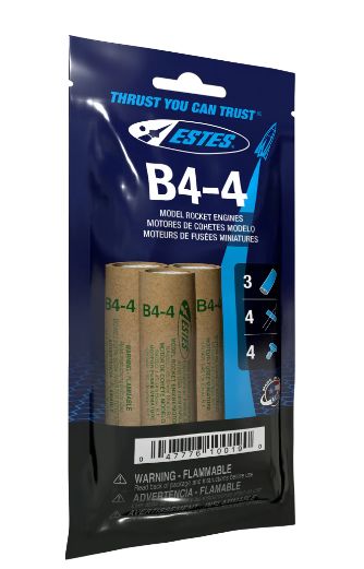 EST10019 B4-4 ROCKET ENGINES BAGGED 3PK