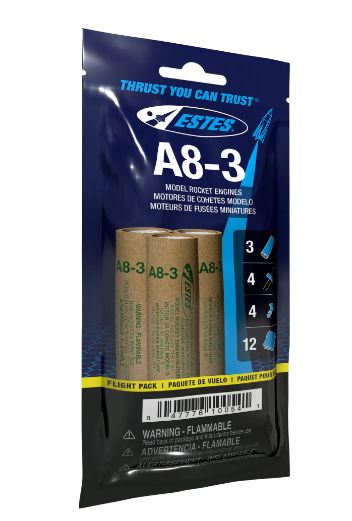 EST10054 A8-3 ROCKET ENGINES BAGGED 3PK