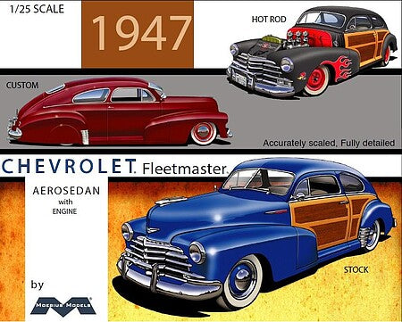 MOE2301 1/25 1947 CHEVROLET FLEETMASTER AEROSEDAN