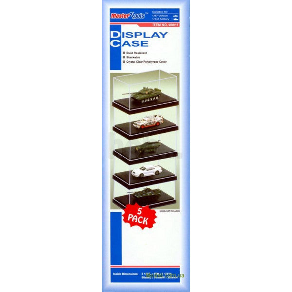 MT09811 3-1/2 X 2 X 1-1/2" DISPLAY CASES (5)