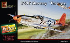 PEG8404 Pegasus Hobbies 1/48 E-Z Snapz P-51B Mustang Tuskegee