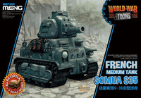 MENWWT009 WORLD WAR TOON FRENCH MEDIUM SOMUA S35 ( CARTOON MODEL KIT )