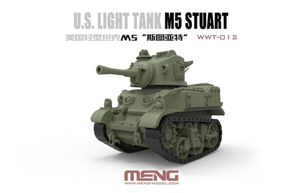 MENWWT012 WORLD WAR TOON US LIGHT TANK M5 STUART ( CARTOON MODEL KIT )