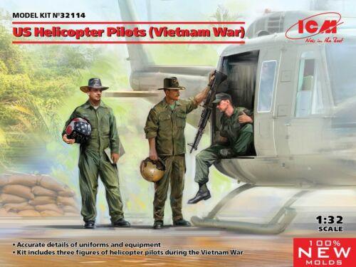 ICM32114 1/32 US HELICOPTER PILOTS VIETNAM WAR