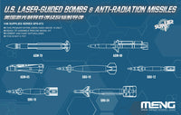 MENSPS072 1/48 US LASER-GUIDED BOMBS & ANTI-RADIATION MISSILES