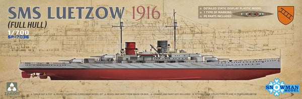 TAK7036 1/700 SMS LUETZOW (FULL HULL)