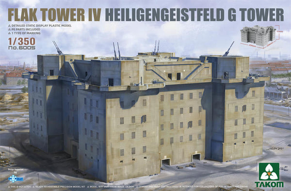 TAK6005 1/350 FLAK TOWER IV HEILIGENGEISTFELD G TOWER