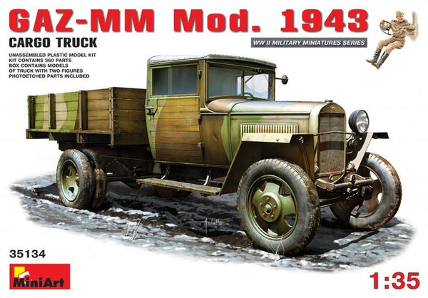 MIN35134 1/35 MiniArt 1/35 GAZ-MM. Mod. 1943. Cargo Truck