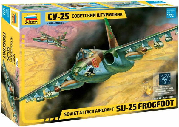 ZVE7227 1/72 SU-25 FROGFOOT SOVIET ATTACK AIRCRAFT