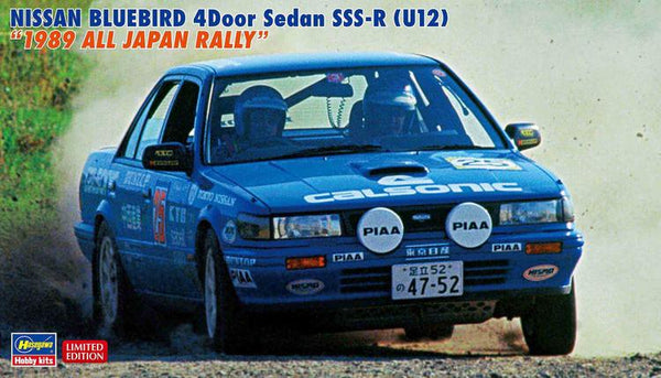 HAS20541 Hasegawa 1/24 Nissan Bluebird 4 Door Sedan SSS-R (U12) '1989 All Japan Rally'