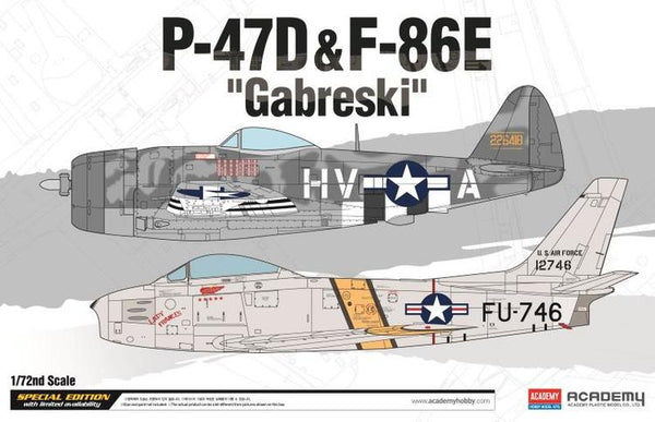 ACA12530 1/72 P-47D & F-86E "GABRESKI"
