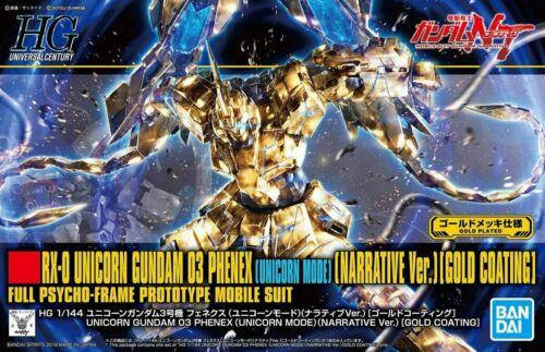 BAN5058087 RX-0 Unicorn Gundam 03 Phenex Gold Coating