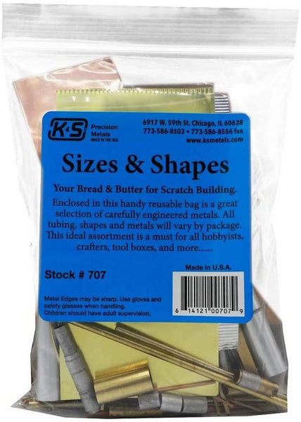 KS707 SIZES AND SHAPES