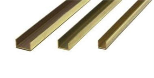 KS1183 3/16" x 1/8" BRASS CHANNEL (1pc)