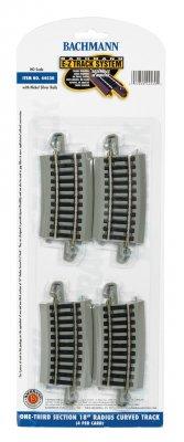 BAC44530 E-Z TRACK 1/3 18" RADIUS CURVED NS RAIL (4)