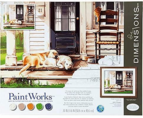 DIM7391742 LAZY DOG DAY PAINT BY NUMBER