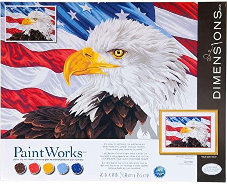 DIM7391728 BALD EAGLE PAINT BY NUMBER