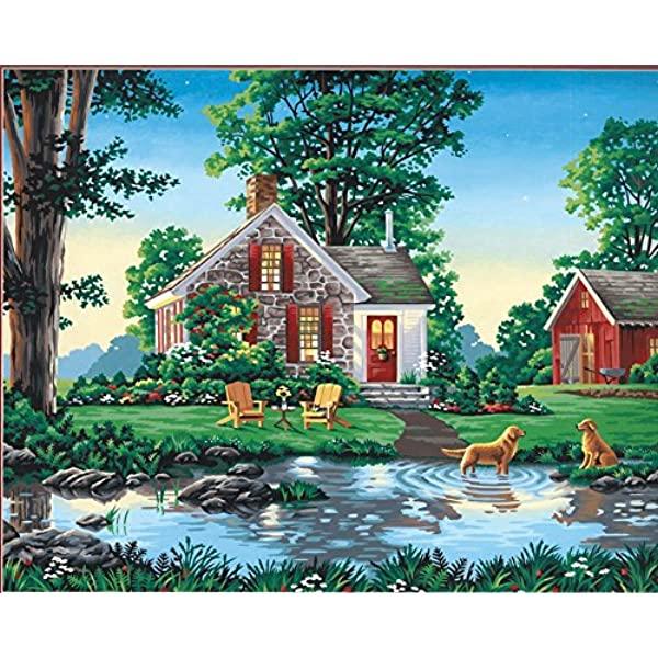 DIM7391433 SUMMER COTTAGE PAINT BY NUMBER