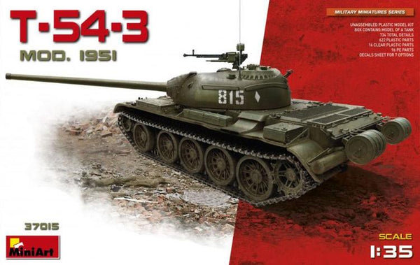 MIN37015 1/35 T-54-3 SOVIET MEDIUM TANK MOD.1951