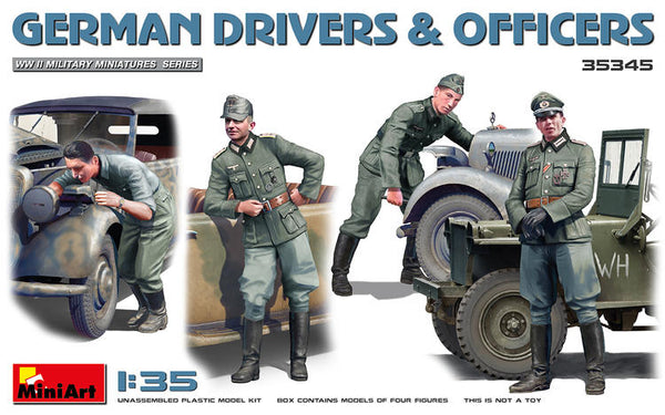 MIN35345 1/35 GERMAN DRIVERS & OFFICERS