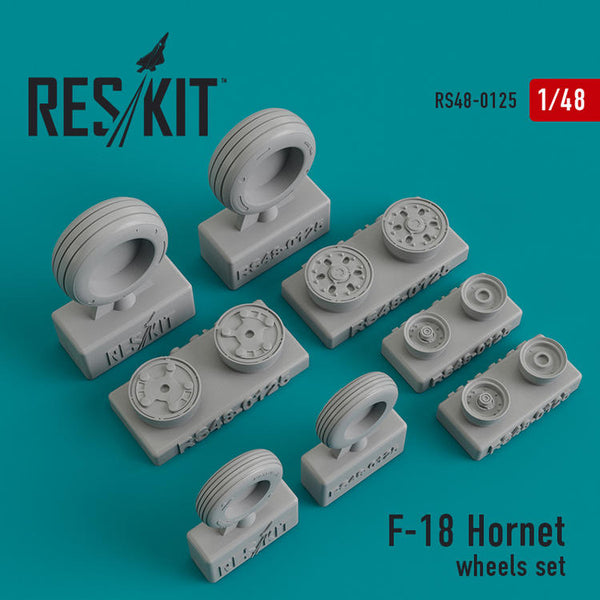 RS480125 1/48 F-18 HORNET WHEELS (RESIN)