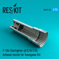 RSU7258 1/72 F-104 STARFIGHTER A/C/D/J/G EXHAUST (RESIN)