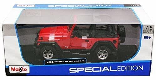 MAI31663 1/18 JEEP WRANGLER RUBICON (RED)