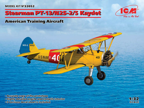 ICM32052 1/32 STEARMAN PT-13/N2S-2/5 KAYDET