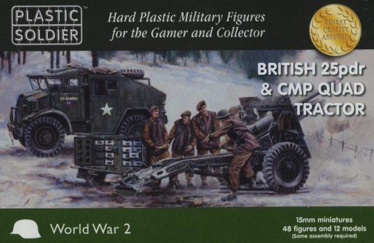 WW2GI5006 1/100 BR 25 PDR & CMP QUAD TRACTOR