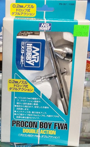 PS267 MR PROCON BOY FWA DOUBLE ACTION TYPE 0.2MM AIRBRUSH