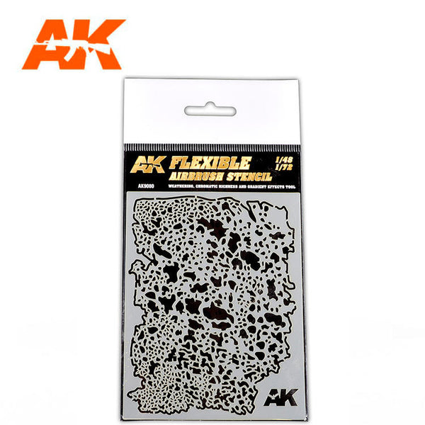 AK9080 FLEXIBLE AIRBRUSH STENCIL 1/48 + 1/72 SCALE