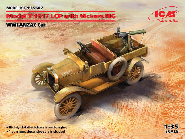 ICM35607 1/35 MODEL T 1917 LCP WITH VICKERS MG