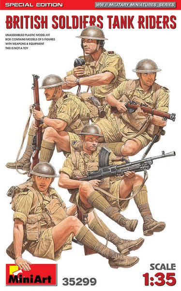 MIN35299 1/35 BRITISH SOLDIERS TANK RIDERS