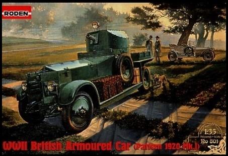 ROD801 1/35 WW2 BRITISH ARMOURED CAR PATTERN 1920