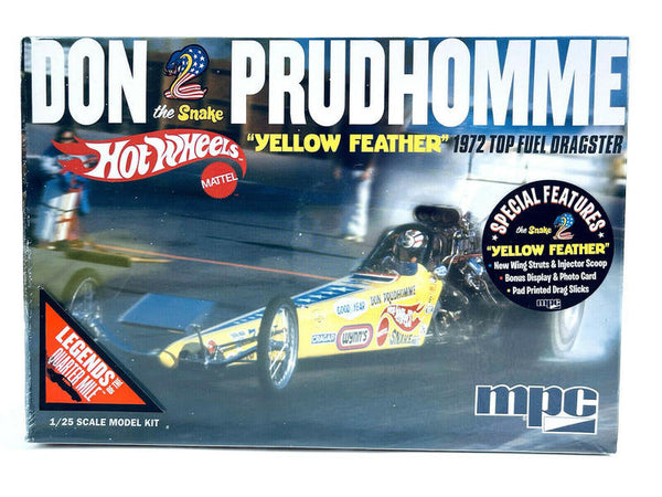 MPC844 1/25 DON PRUDHOMME YELLOW FEATHER 1972 TOP FUEL DRAGSTER