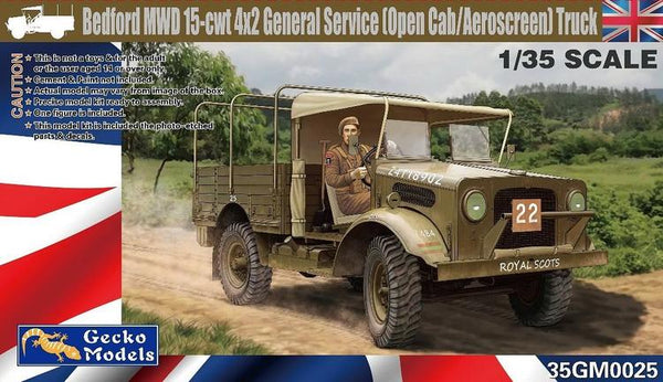 GM0025 1/35 BEDFORD MWD 15-CWT 4X2 GENERAL OPEN CAB