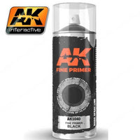 AK1040 FINE PRIMER BLACK SPRAY 200ml