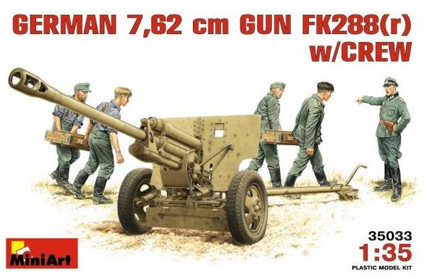 MIN35033 1/35 GERMAN 7.62 CM FK288(R) W/CREW