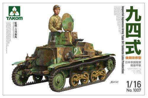 TAK1007 1/16 IMPERIAL JAPANESE ARMY TYPE 94 TANKETTE LATE PRODUCTION