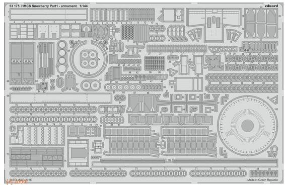 EDU53175 1/144 HMS SNOWBERRY PE#1 ARMAMENT