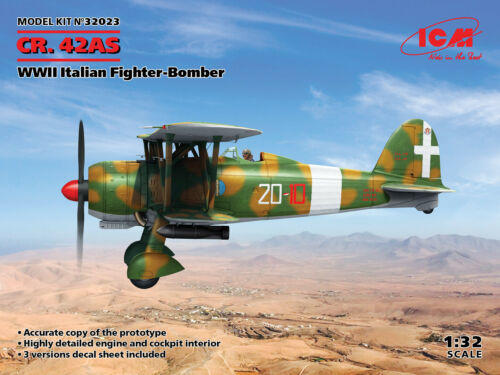 ICM32023 1/32 CR.42AS WWII ITALIAN FIGHTER BOMBER