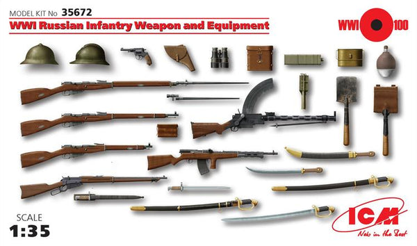 MIN35672 1/35 RUSSIAN INFANTRY WEAPONS & EQUIP