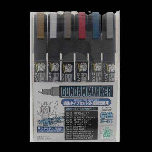 BANGMS126 GUNDAM MARKER GUNDAM FINE LINE EDGE SET 2